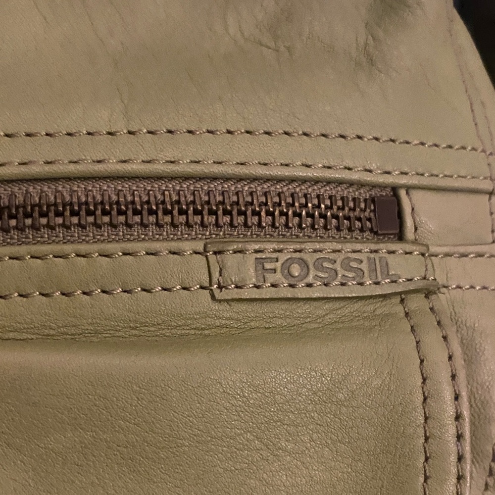 Fossil Green Leather Women's Bag - Picture 6 of 16